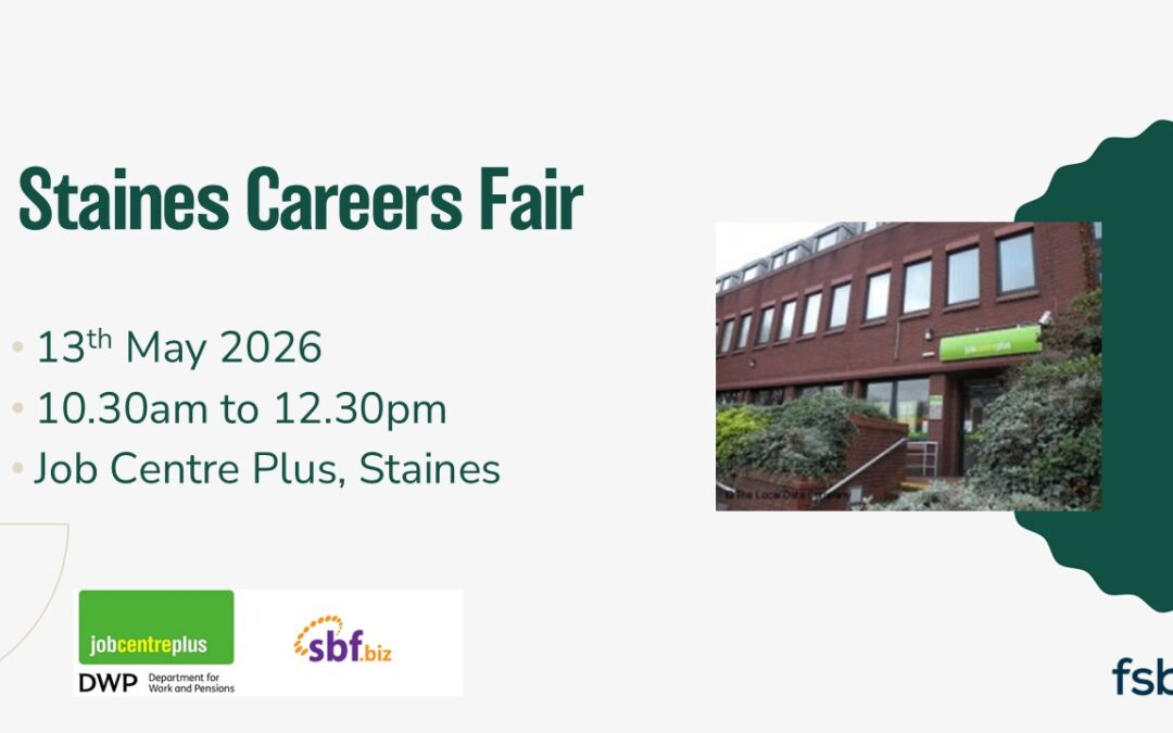 Calling Surrey Employers – Join Us at the Staines Careers Fair!